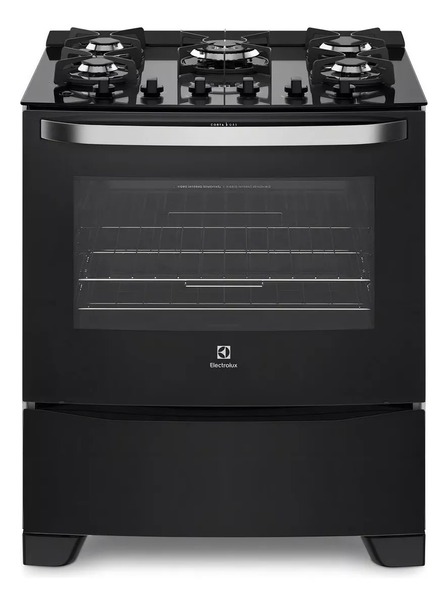 Fogão 5 Bocas Electrolux Preto